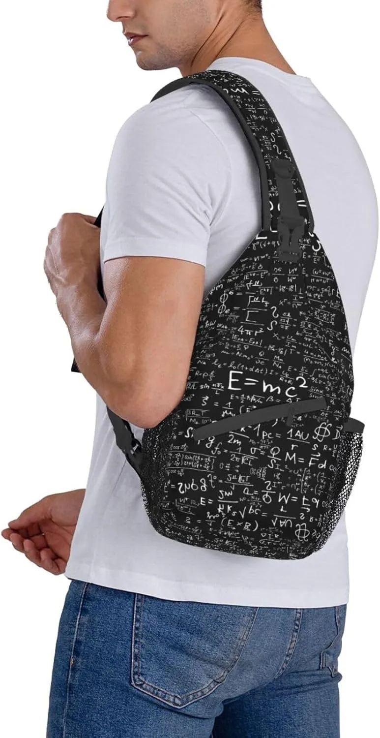 Black And White Soccer Ball Pattern Crossbody Bag Chest Shoulder Bag Small Casual Backpack Suitable For Women Men Hiking