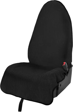 Black Waterproof Seat Covers for Cars - Machine Washable Car Seats Protectors Universal Fit for Vechicles Honda Tesla Ford Toyota - Sweatproof Auto Seats Pad Great for Beach Swimming Surfing