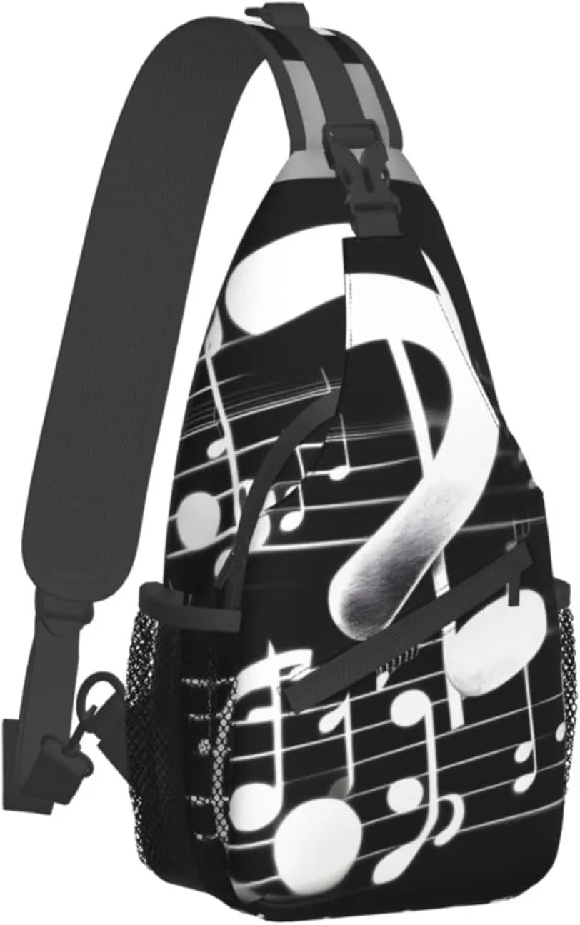 Blue Odonata Pattern Crossbody Bag Chest Shoulder Bag Small Casual Backpack Suitable For Women Men Hiking