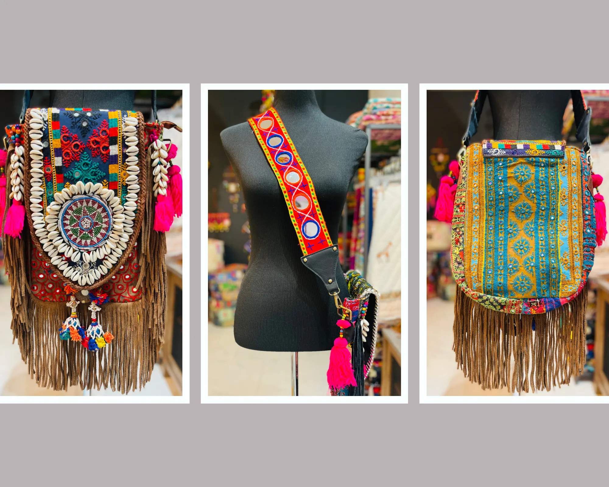 Bohemian Embroidered Bags