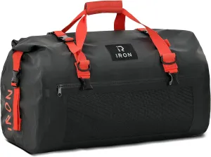 BORLENI Waterproof Motorcycle Dry Duffel Bag Luggage Tail Bag with Large Storage Space,Roll Top Closure, Shoulder Straps, Inner Pocket and Mesh Pocket for Motorcycling Travel Camping (Black,30L)