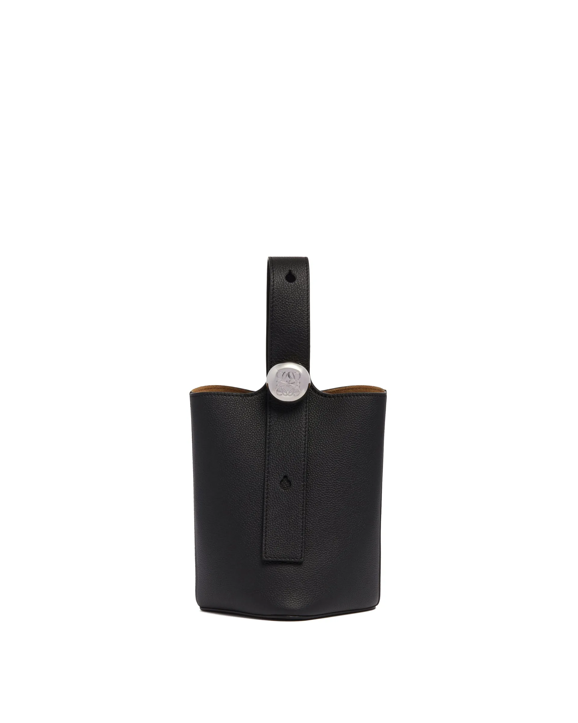 Borsa Pebble Bucket Mini Nera
