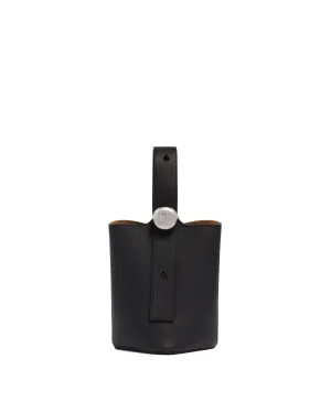 Borsa Pebble Bucket Mini Nera