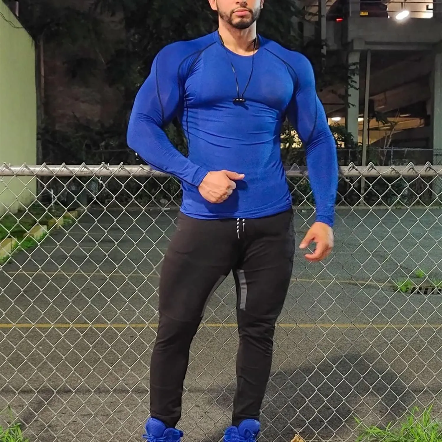 BROKIG Mens Gym Jogger Pants,Casual Slim Workout Sweatpants with Zipper Pockets Bodybuilding Athletic Pants