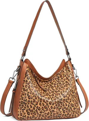 BROMEN Purses for Women Vegan Leather Hobo Bags Designer Handbags Large Shoulder Crossbody Bag with Adjustable Strap