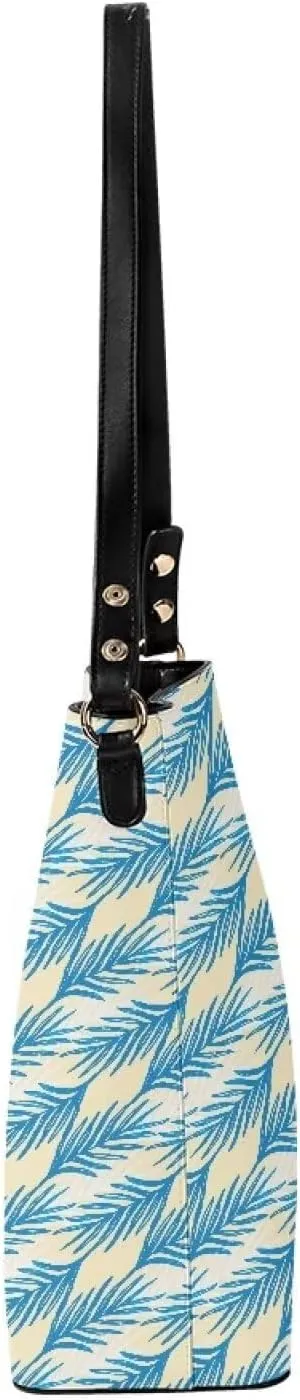Bucket Bag Crossbody Bag Summer Purse Shoulder Bags Crossbody Purses PU Leather Tote Bag with 2 Detachable Straps