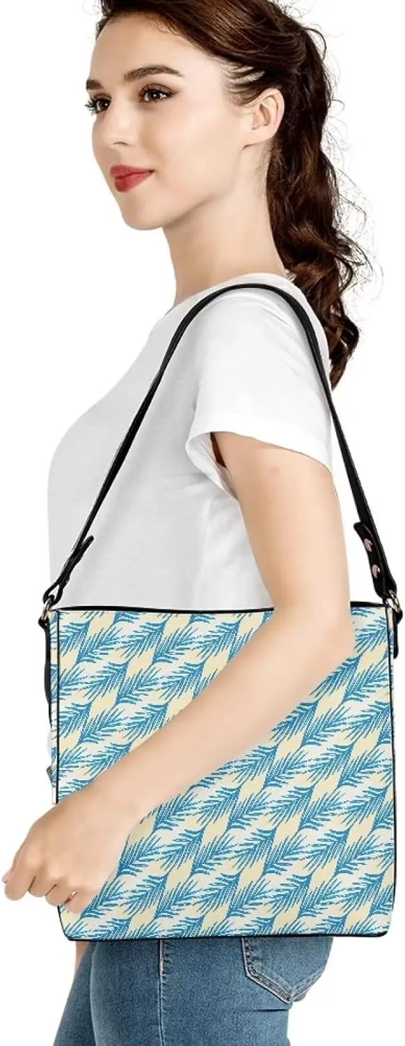 Bucket Bag Crossbody Bag Summer Purse Shoulder Bags Crossbody Purses PU Leather Tote Bag with 2 Detachable Straps