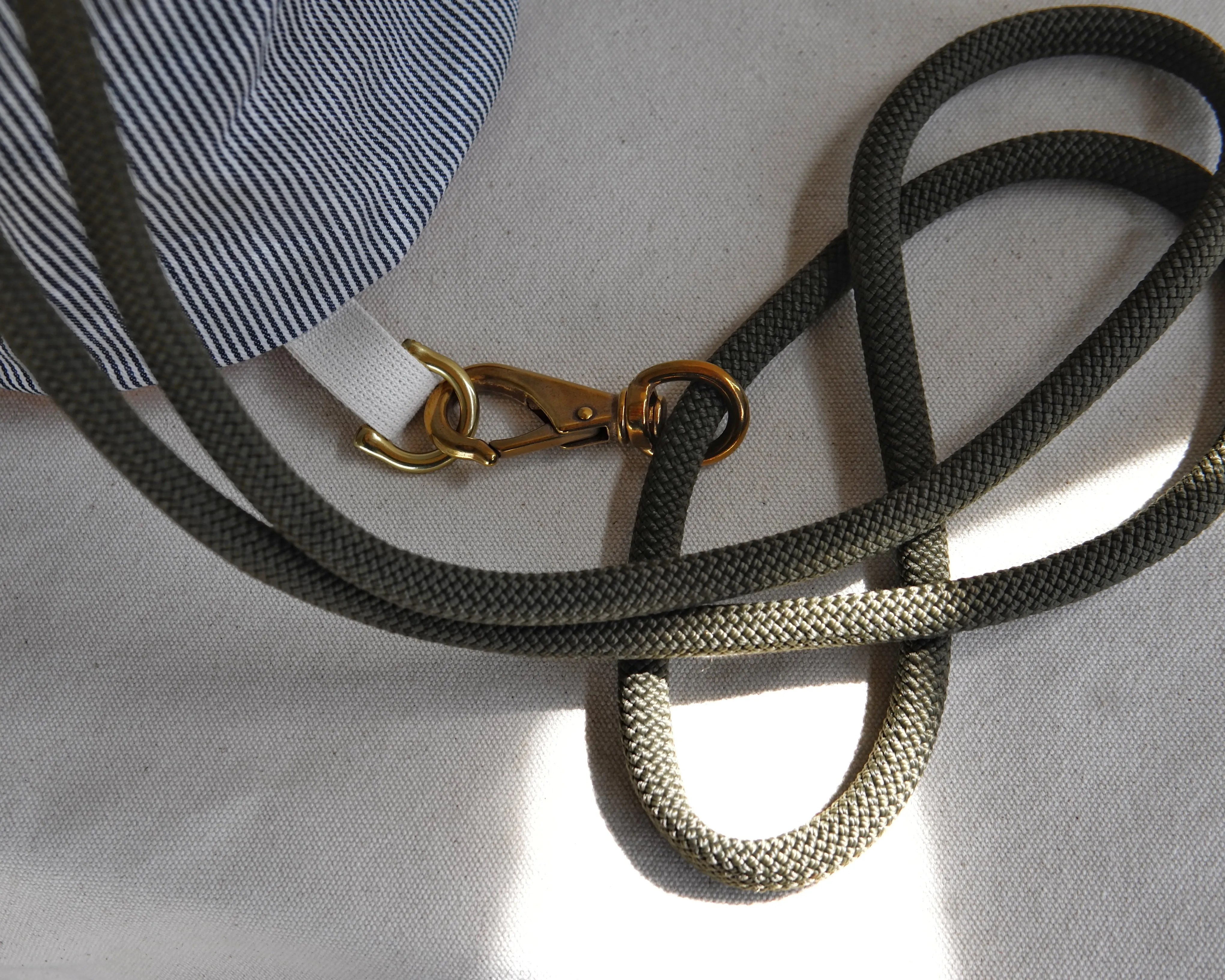 Bucket Bag in Engineer Stripe Waxed Canvas