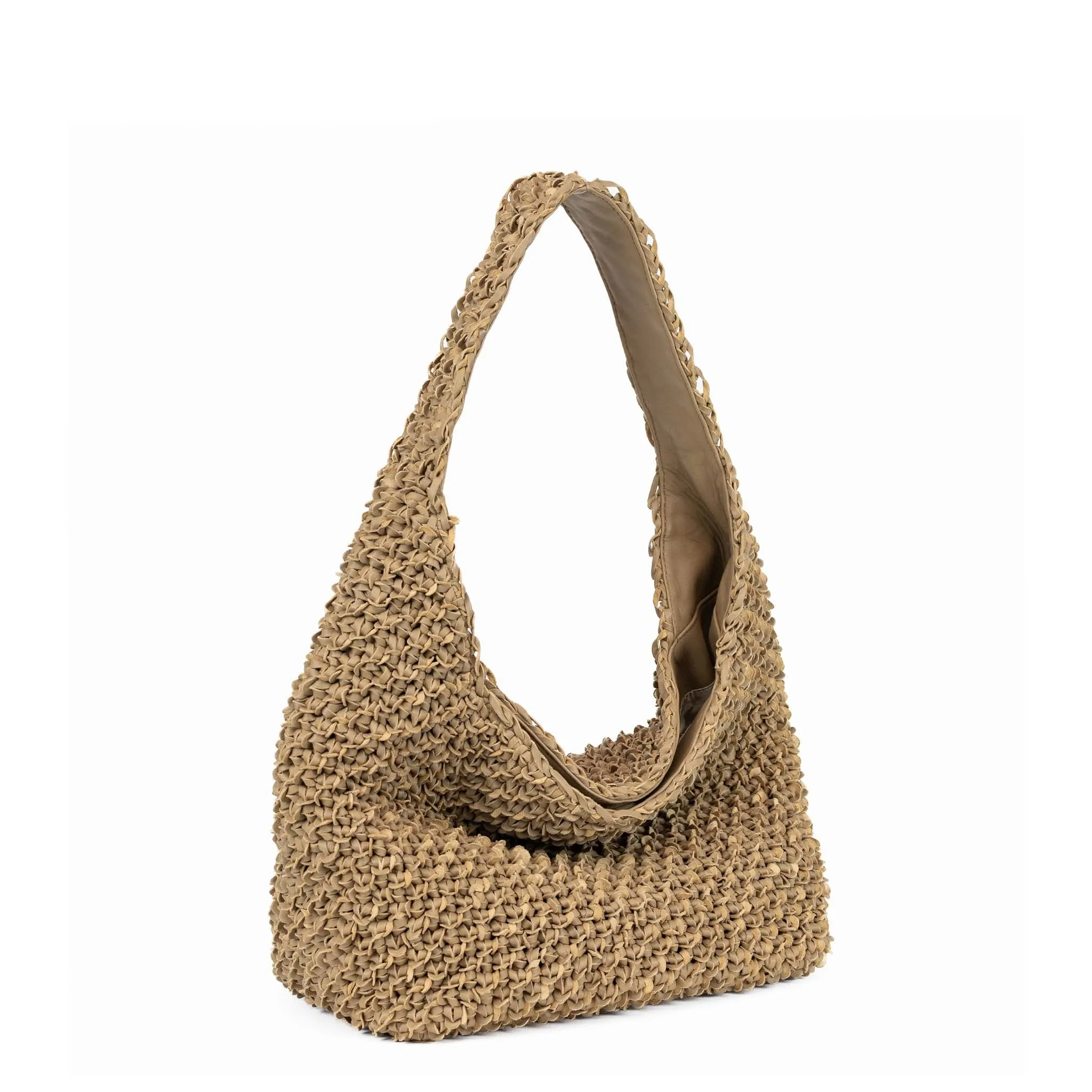 CA 1577 - HOBO BAG - DARK BEIGE