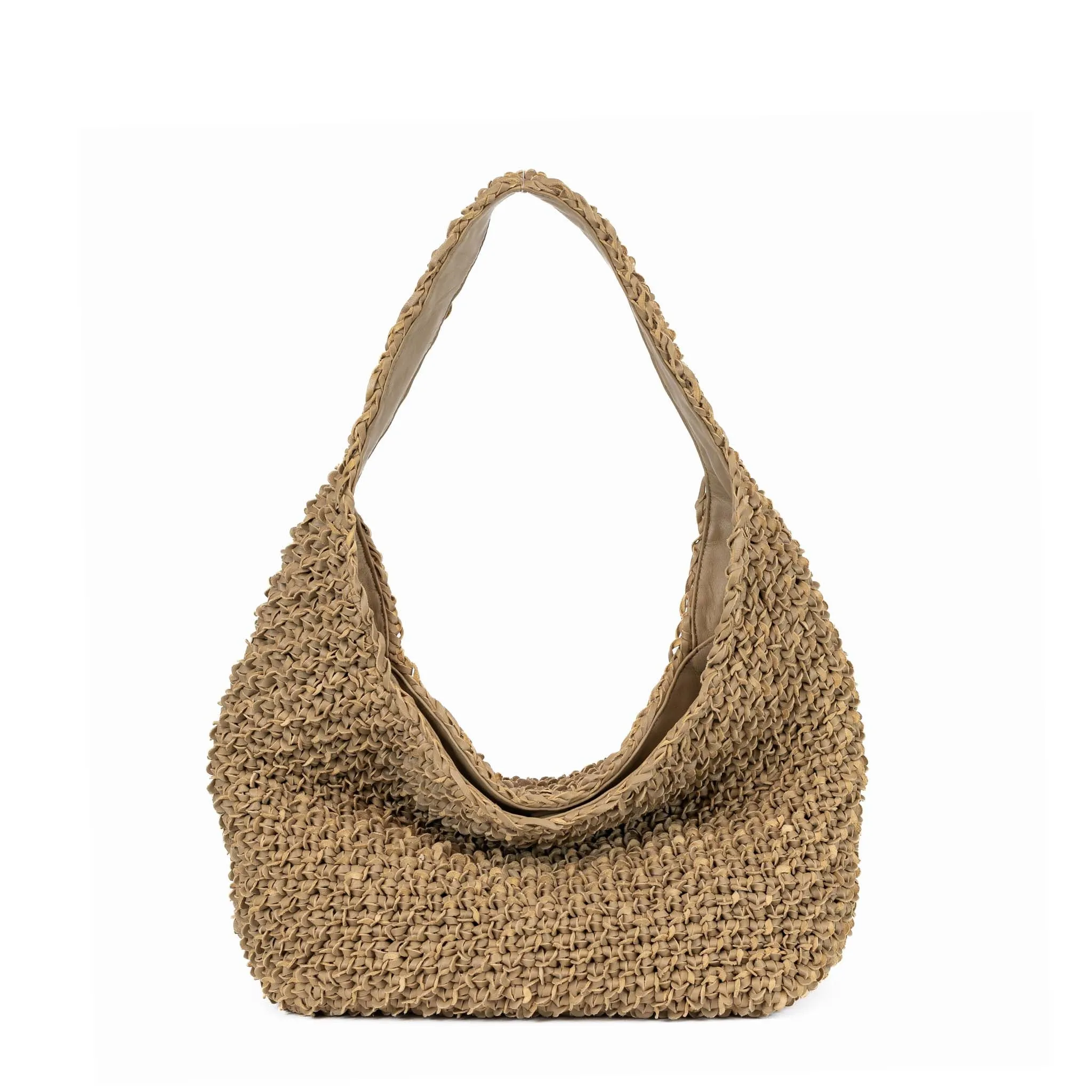 CA 1577 - HOBO BAG - DARK BEIGE