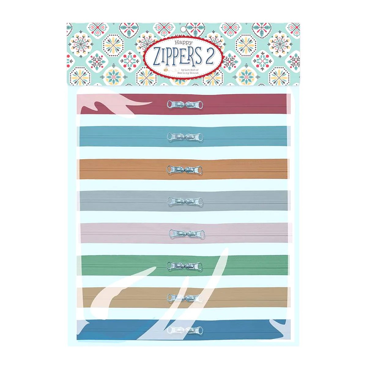 Calico Happy Zippers 2 by LORI HOLT