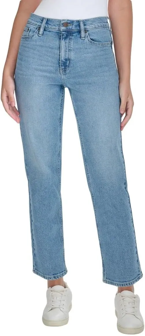 Calvin Klein Women High Rise Straight Leg Jean