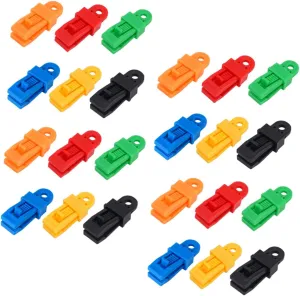 Camping Hook Tent Clips 24pcs Windproof Fastening Buckles for Tent Windbreak Awning Tarp Pool Shade