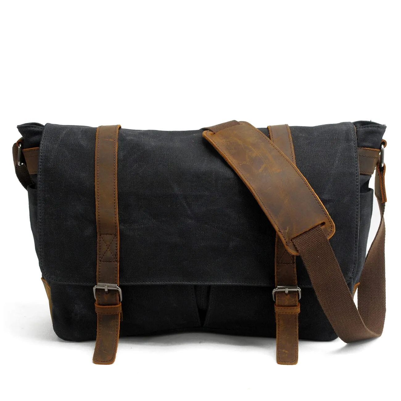 Canvas Laptop Messenger Bag Handcrafted