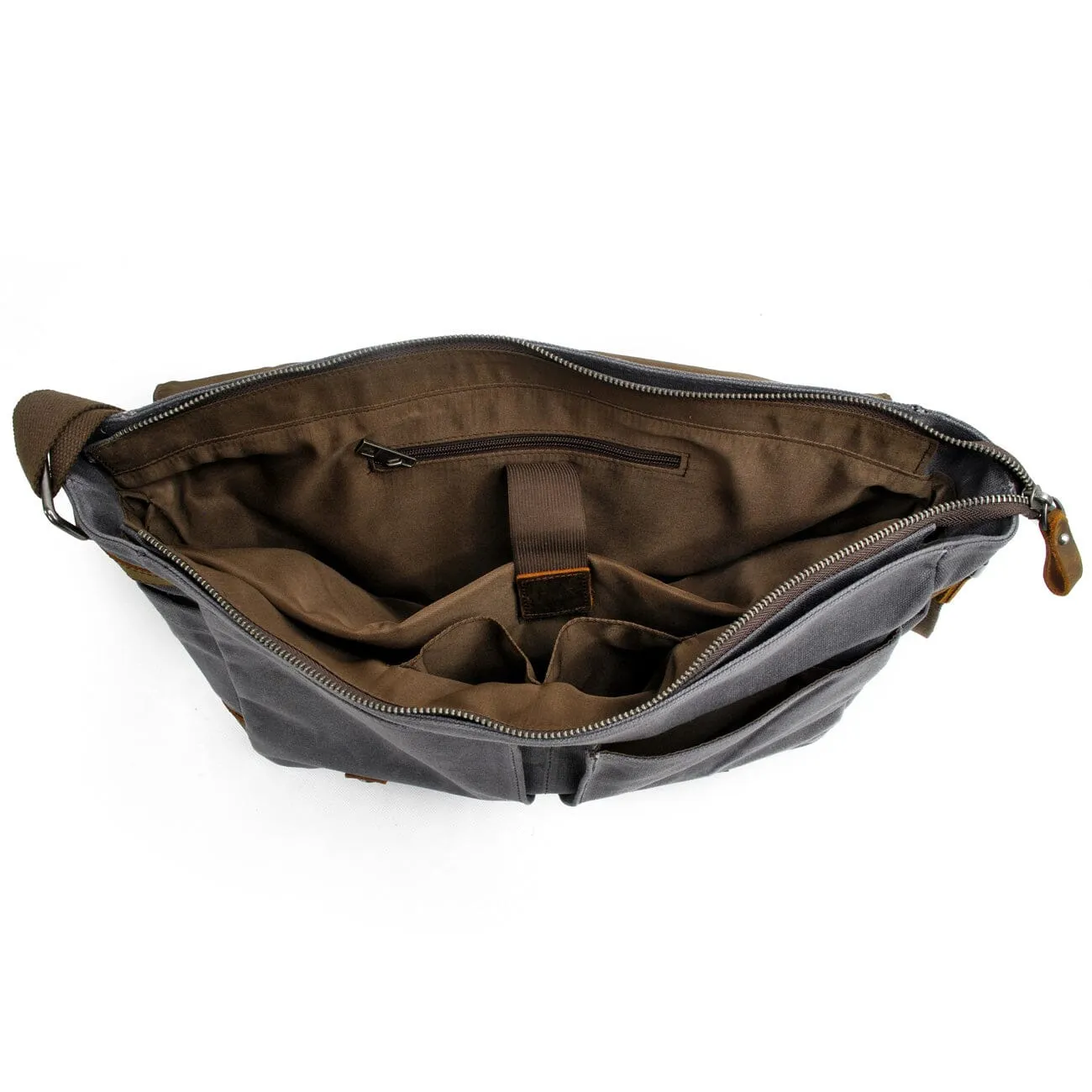 Canvas Laptop Messenger Bag Handcrafted