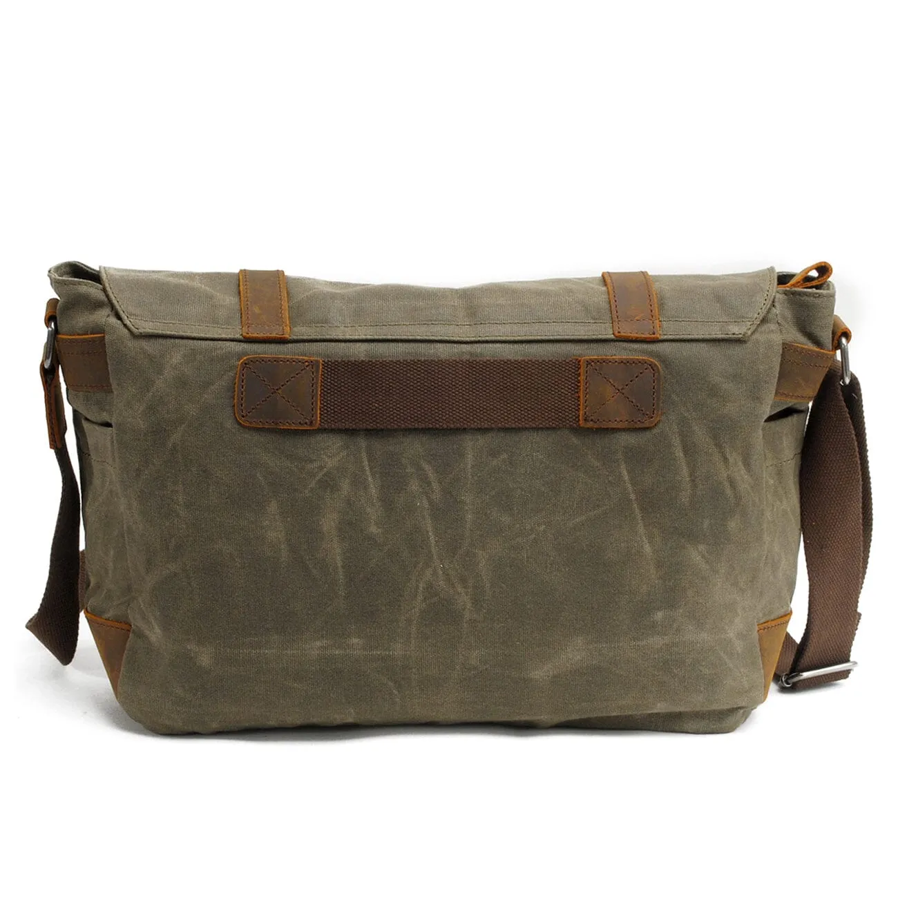 Canvas Laptop Messenger Bag Handcrafted