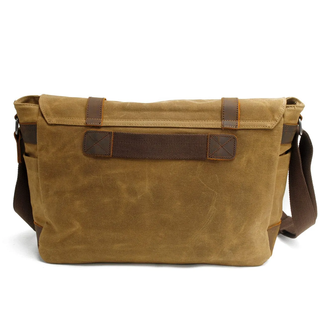 Canvas Laptop Messenger Bag Handcrafted