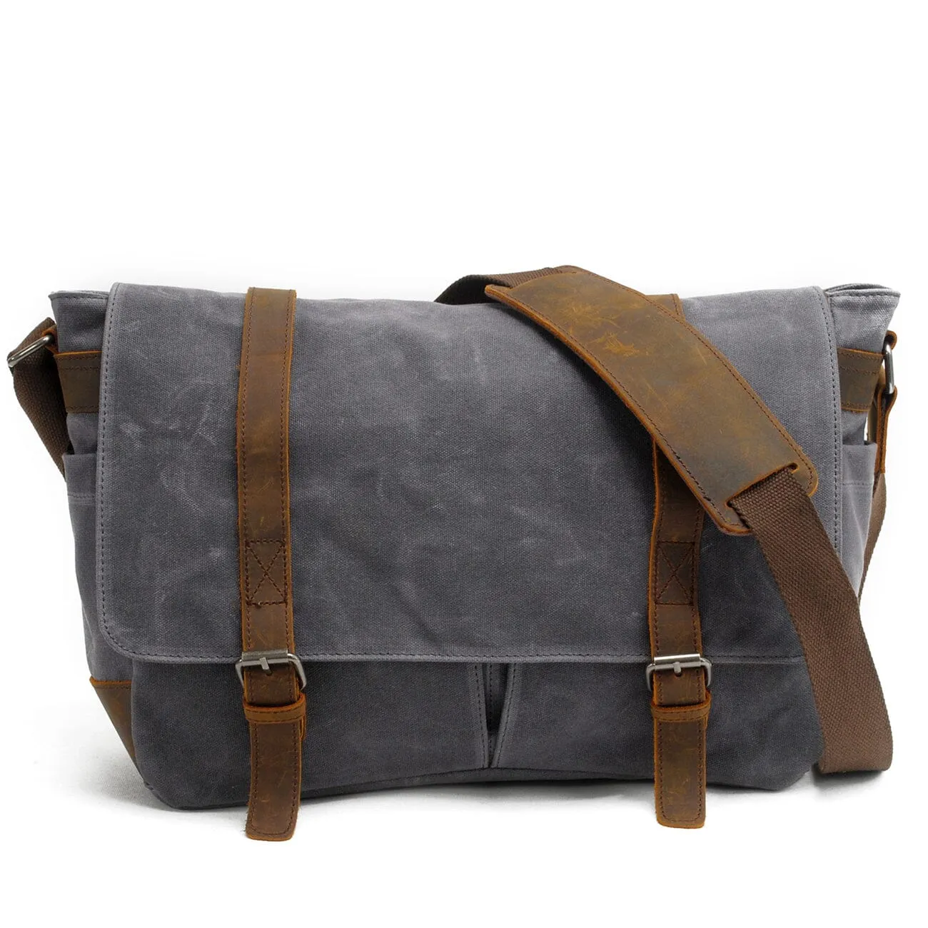Canvas Laptop Messenger Bag Handcrafted