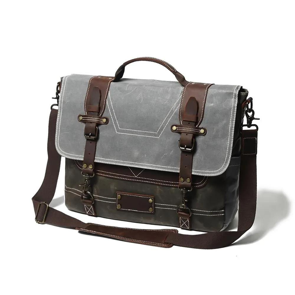 Canvas Messenger Bag for Men Durable