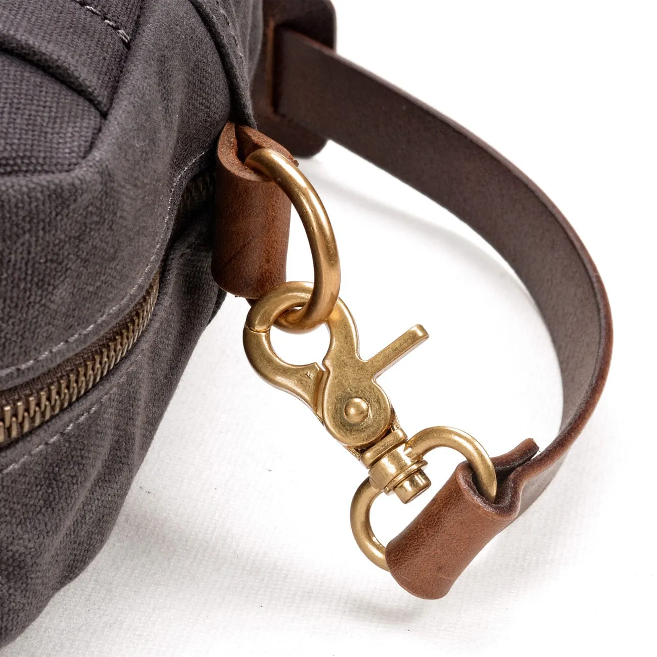 Canvas Messenger Bag with Adjustable Strap