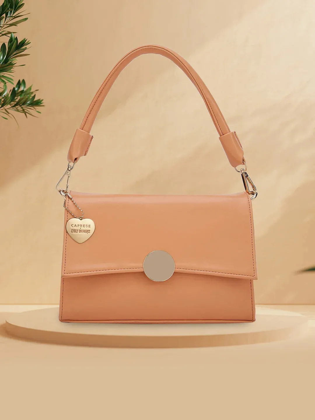Caprese Emily In Paris Medium Beige Hobo Bag
