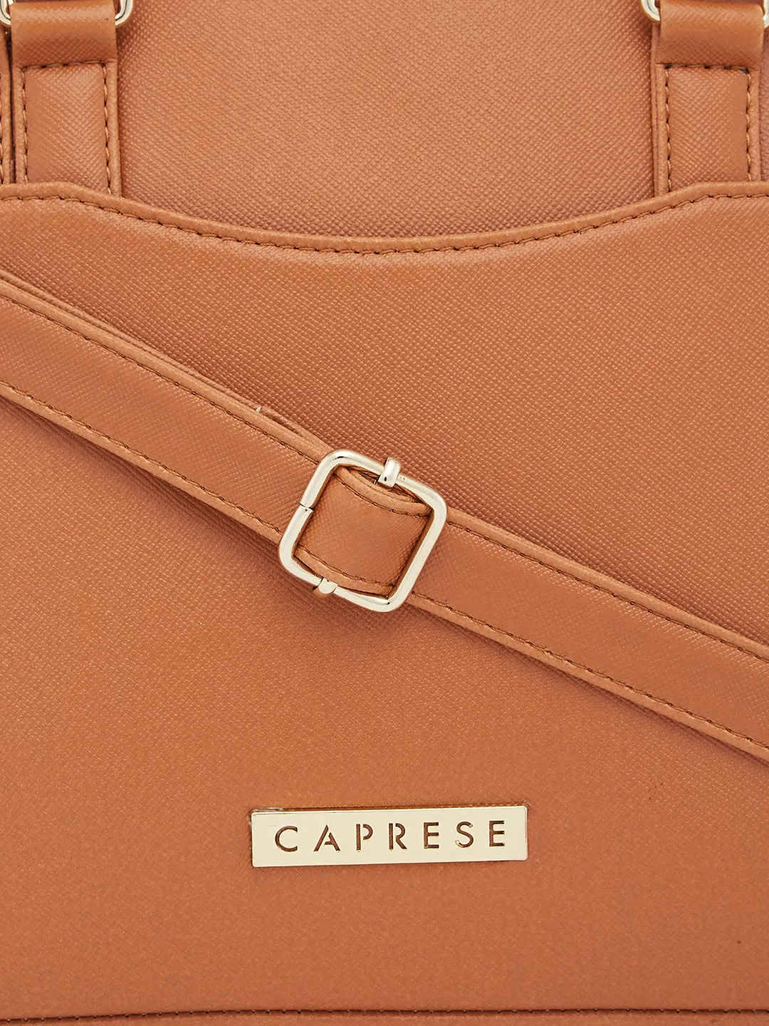 Caprese Montana Small Tan Satchel Bag