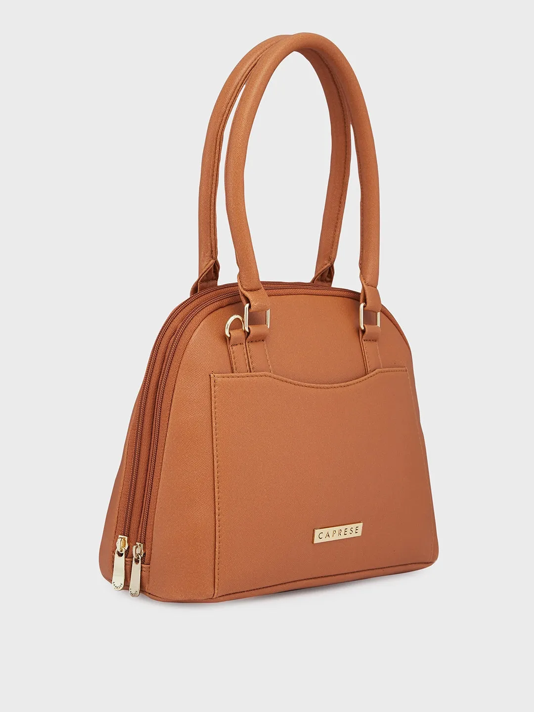 Caprese Montana Small Tan Satchel Bag