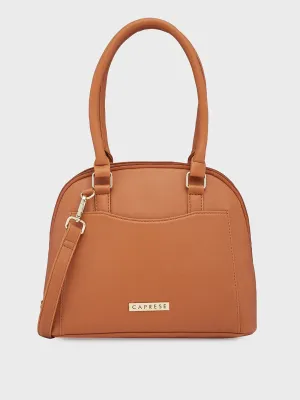 Caprese Montana Small Tan Satchel Bag