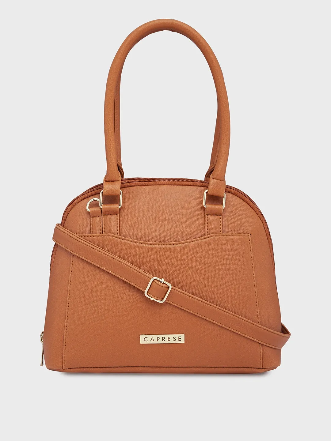 Caprese Montana Small Tan Satchel Bag