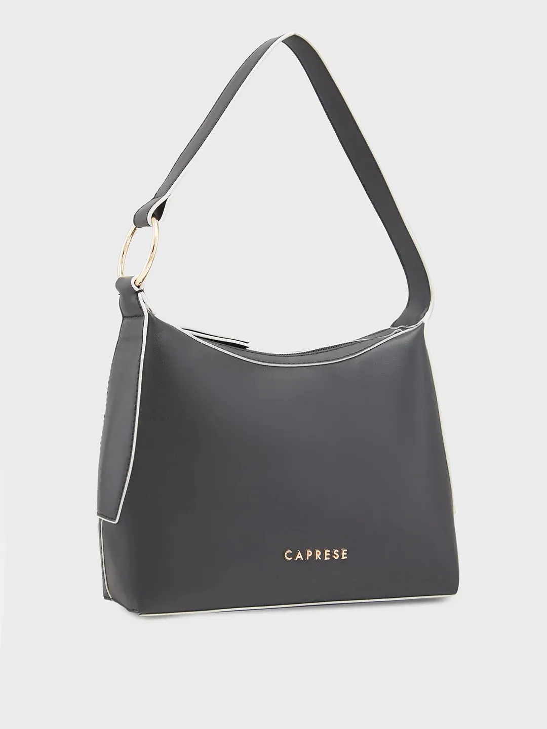 Caprese Olbia Medium Black Hobo Bag