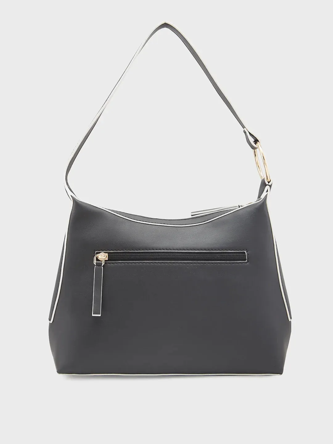 Caprese Olbia Medium Black Hobo Bag
