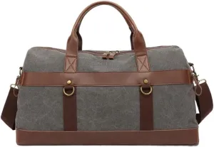 Carry On Weekender Overnight Bag Waterproof Waxed Canvas Weekend Gym Luggage for Men Multifunctional