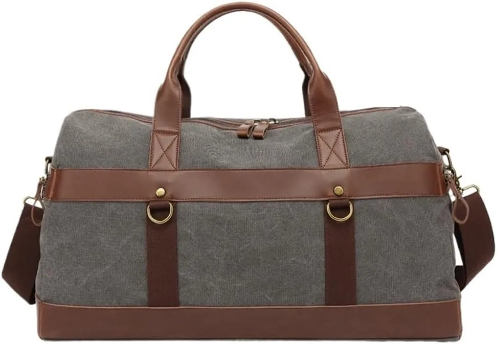 Carry On Weekender Overnight Bag Waterproof Waxed Canvas Weekend Gym Luggage for Men Multifunctional