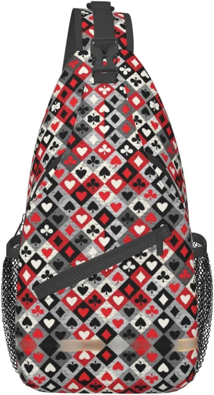 Carttoon Cat Crossbody Bag Chest Shoulder Bag Small Casual Backpack Suitable For Women Men Hiking