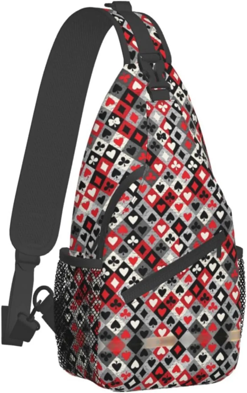 Carttoon Cat Crossbody Bag Chest Shoulder Bag Small Casual Backpack Suitable For Women Men Hiking
