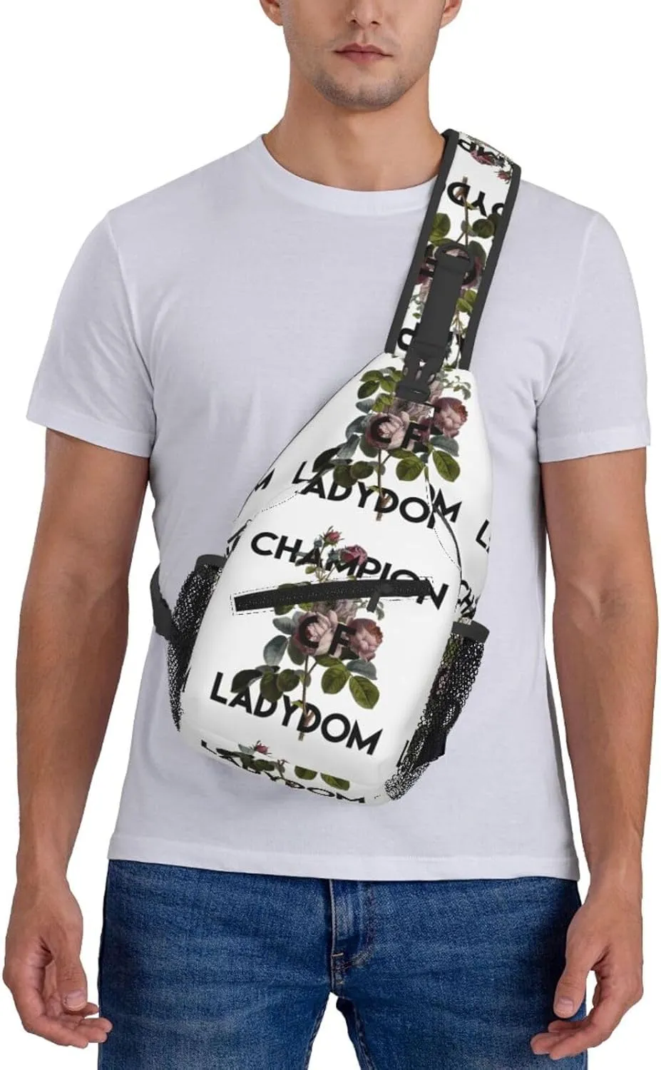 Champion Ladydom Chest Sling Bag Crossbody Shoulder Backpack Bag Gym Cycling Daypack Travel Hiking Cross Bag