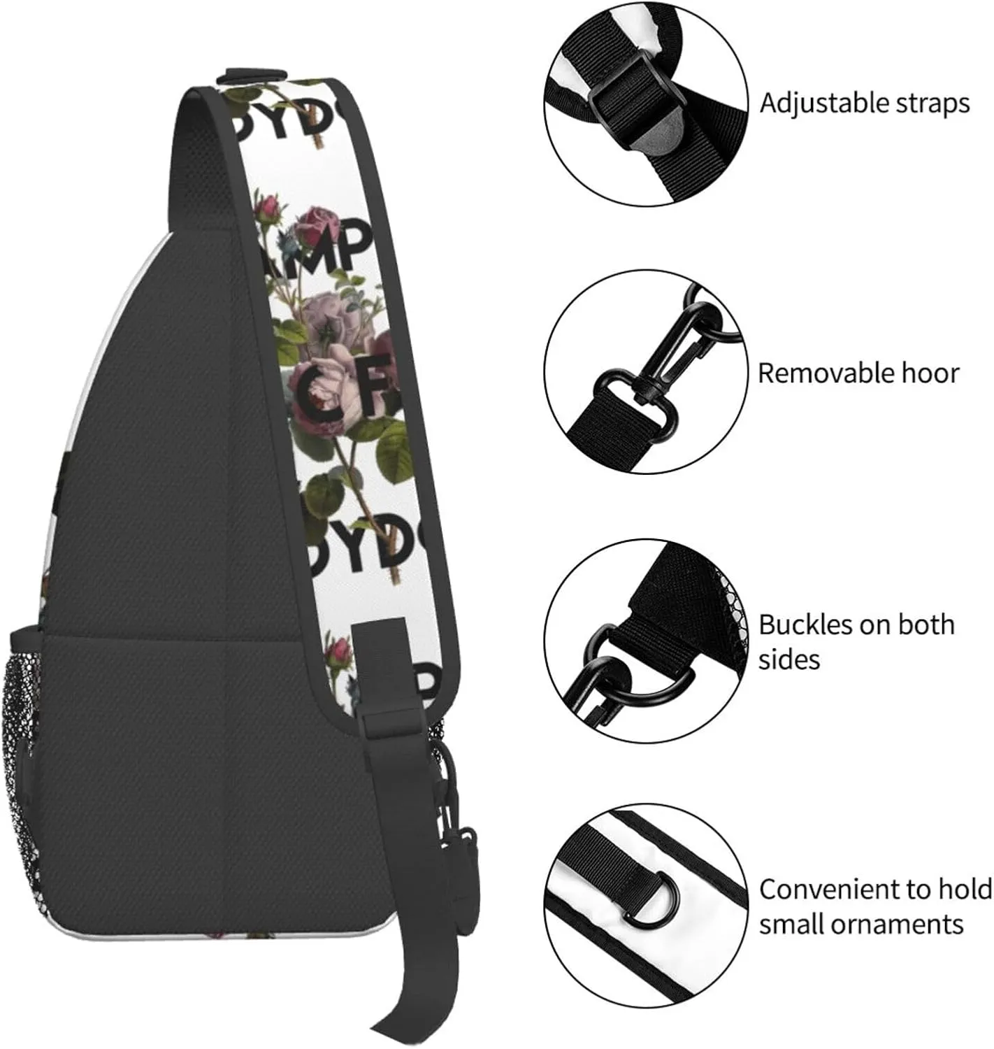 Champion Ladydom Chest Sling Bag Crossbody Shoulder Backpack Bag Gym Cycling Daypack Travel Hiking Cross Bag
