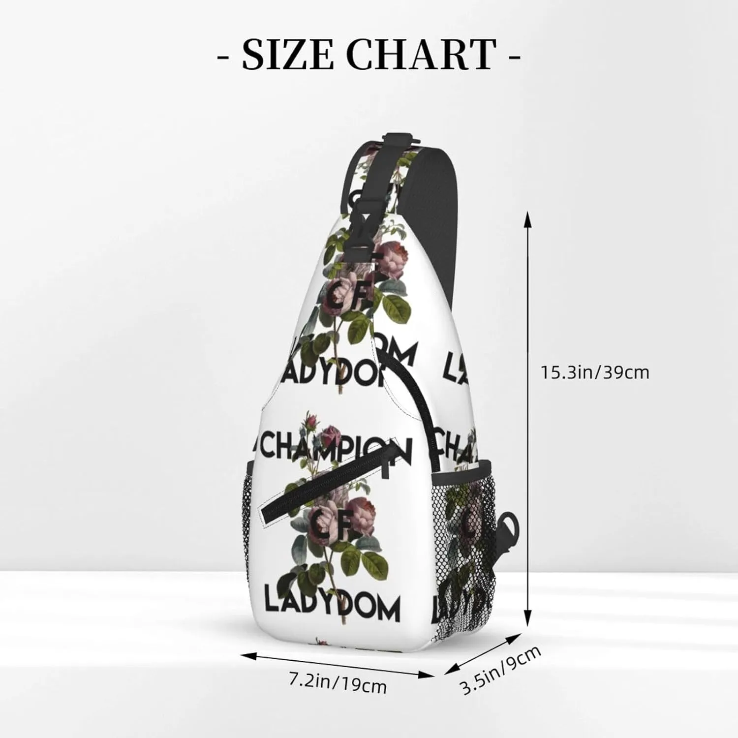 Champion Ladydom Chest Sling Bag Crossbody Shoulder Backpack Bag Gym Cycling Daypack Travel Hiking Cross Bag