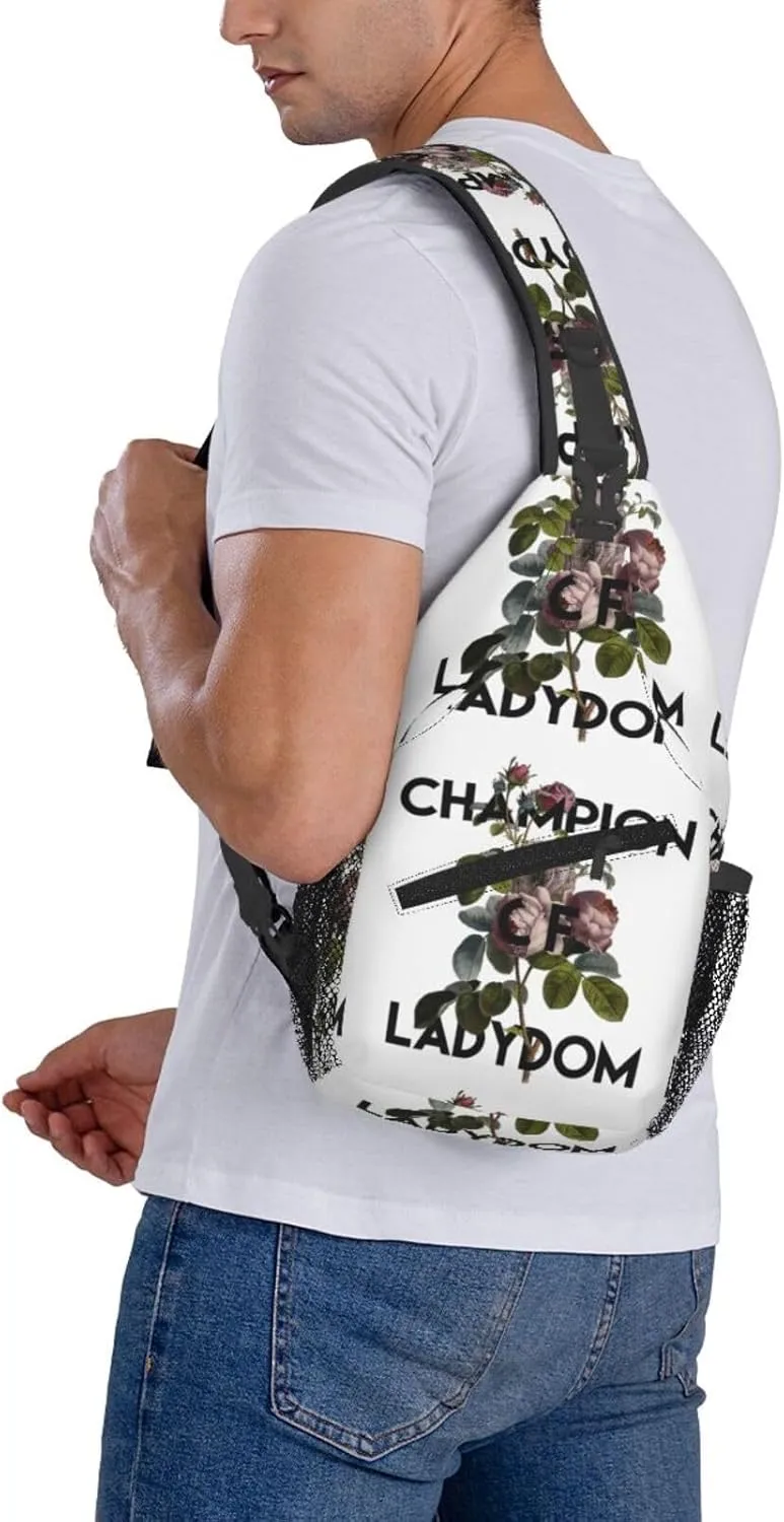 Champion Ladydom Chest Sling Bag Crossbody Shoulder Backpack Bag Gym Cycling Daypack Travel Hiking Cross Bag