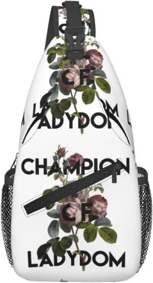 Champion Ladydom Chest Sling Bag Crossbody Shoulder Backpack Bag Gym Cycling Daypack Travel Hiking Cross Bag