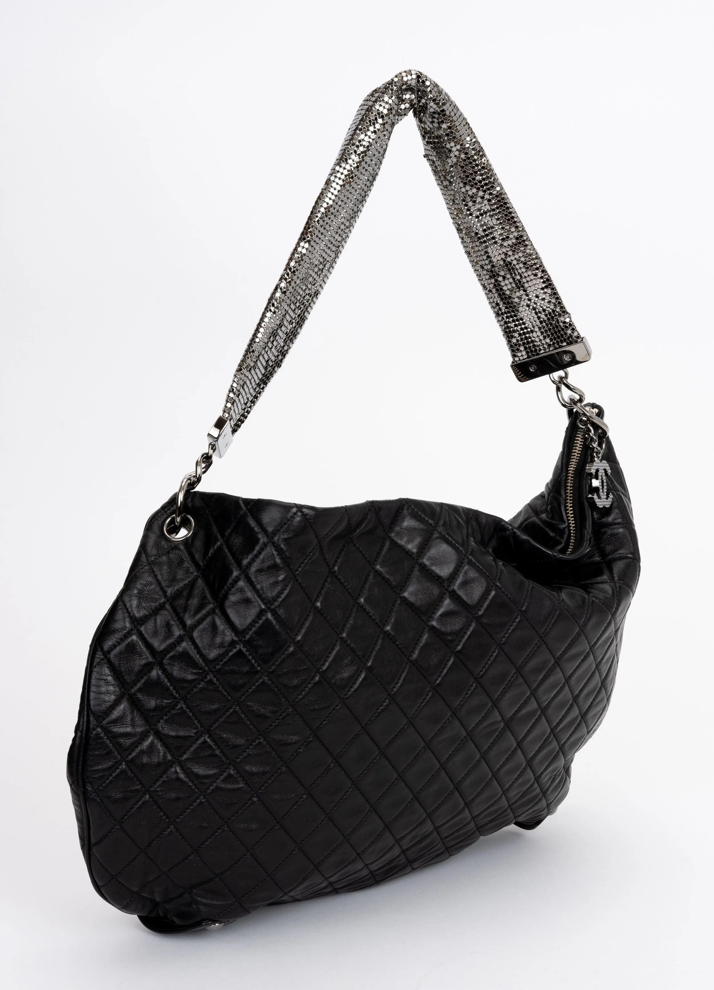 Chanel Black Mesh Chain Mail Bag