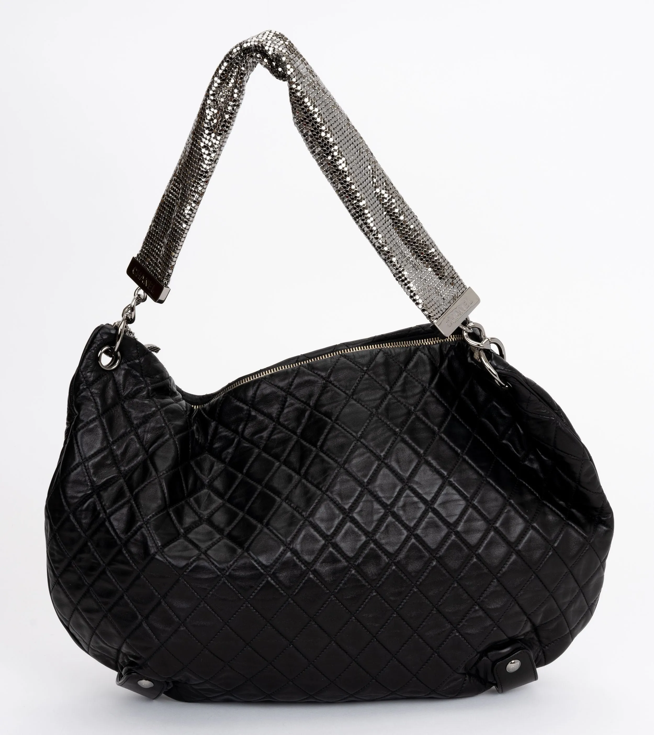 Chanel Black Mesh Chain Mail Bag