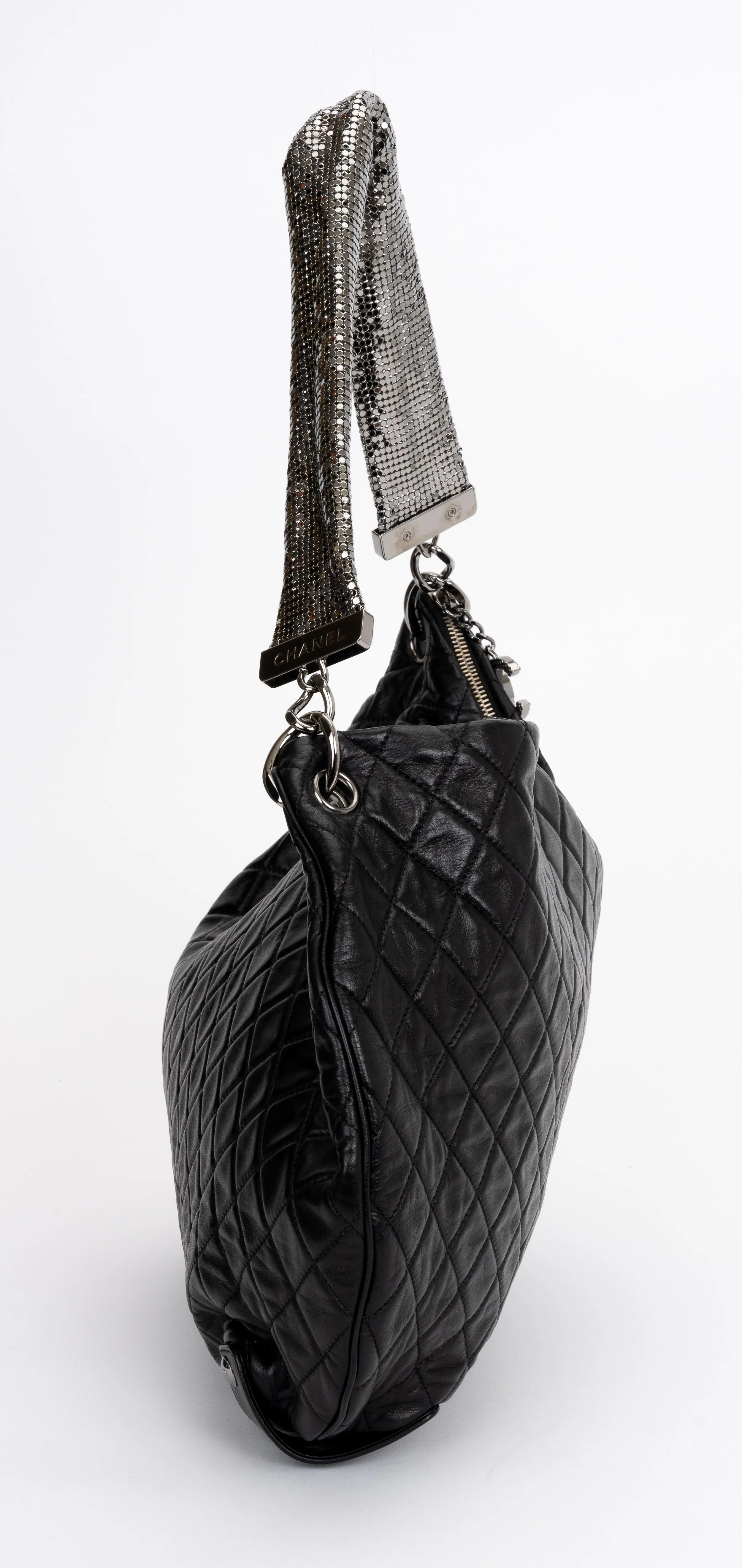 Chanel Black Mesh Chain Mail Bag