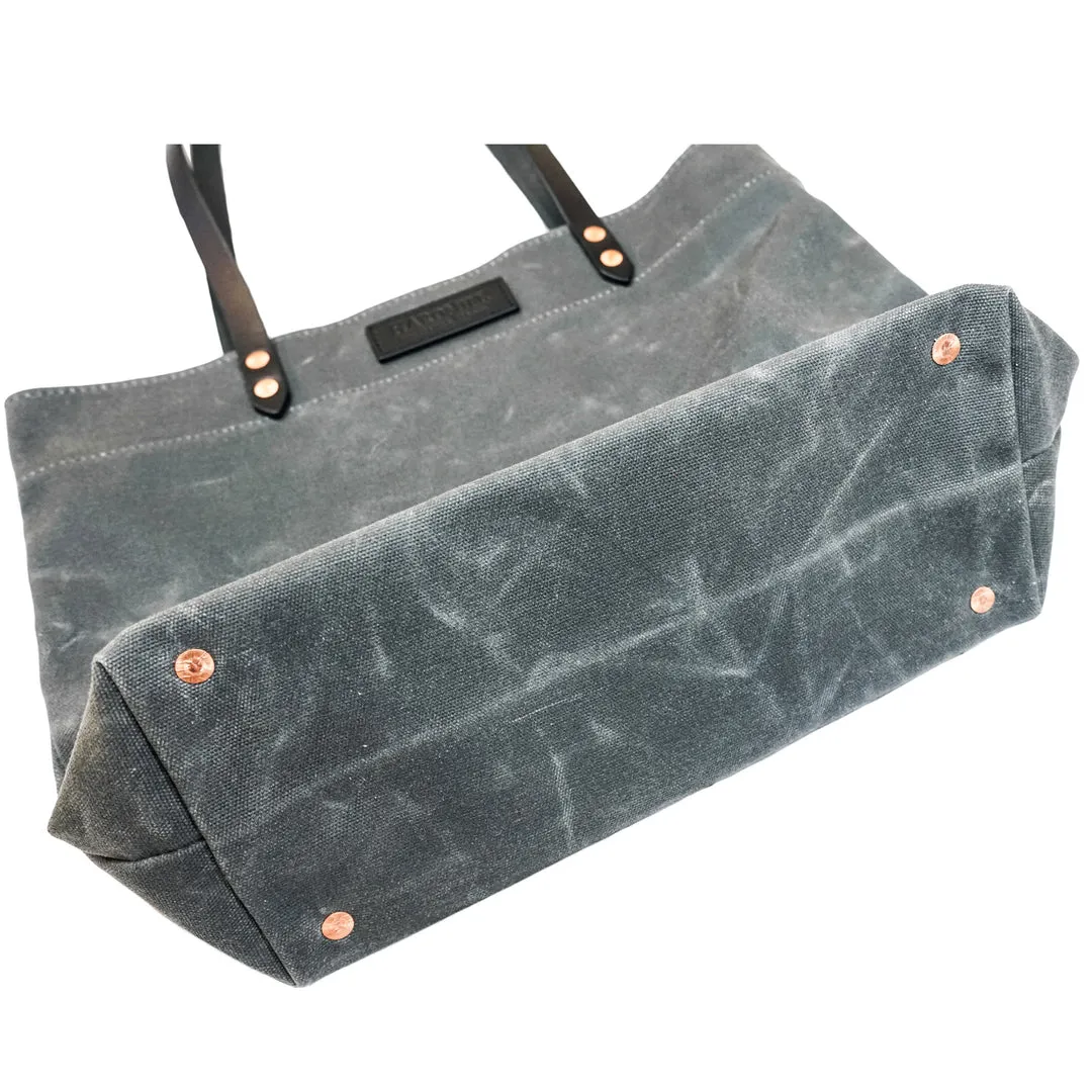 Charcoal Waxed Canvas Bags