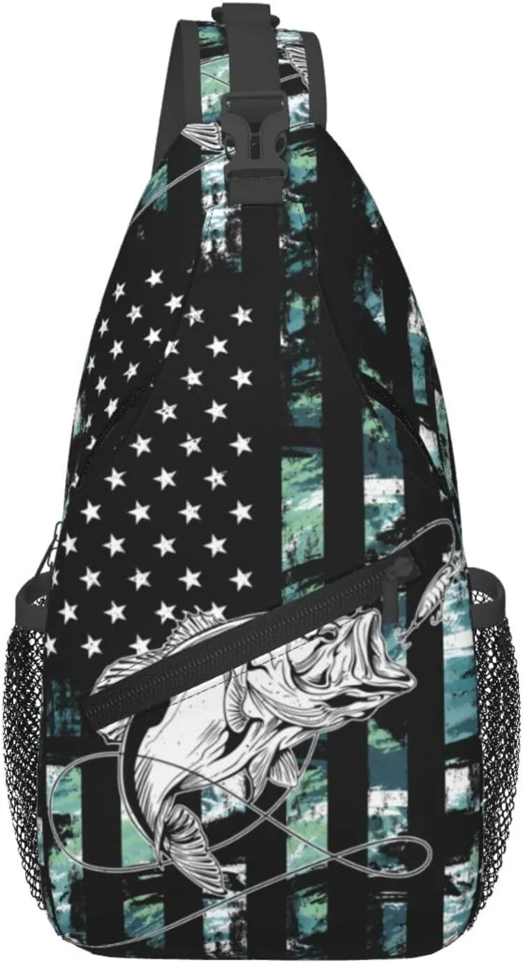 Chest Sling Bag Crossbody Shoulder Backpack Bag Gym Cycling Travel Hiking Daypack Cross Bag