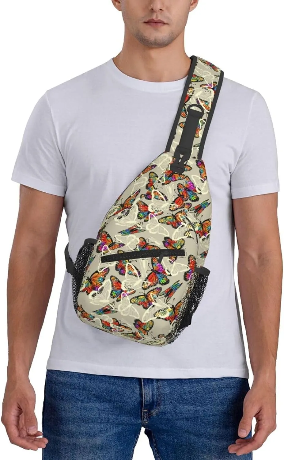 Chest Sling Bag Crossbody Shoulder Backpack Bag Gym Cycling Travel Hiking Daypack Cross Bag