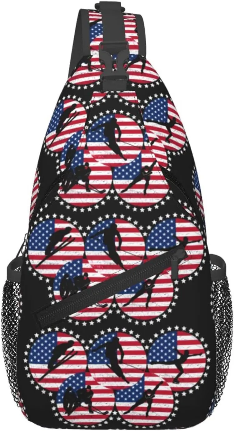 Chest Sling Bag Crossbody Shoulder Backpack Bag Gym Cycling Travel Hiking Daypack Cross Bag