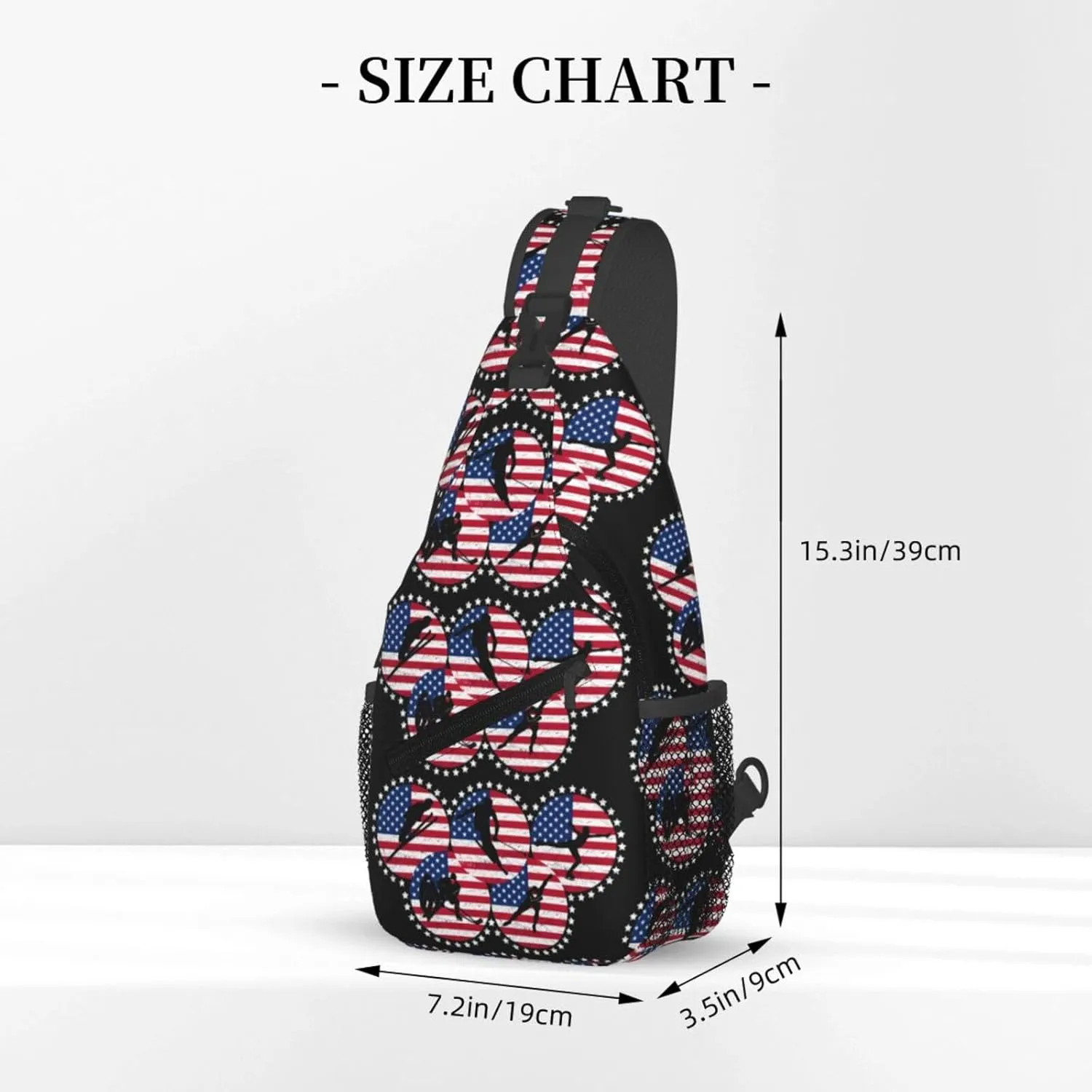 Chest Sling Bag Crossbody Shoulder Backpack Bag Gym Cycling Travel Hiking Daypack Cross Bag