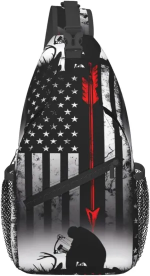 Chest Sling Bag Crossbody Shoulder Backpack Bag Gym Cycling Travel Hiking Daypack Cross Bag