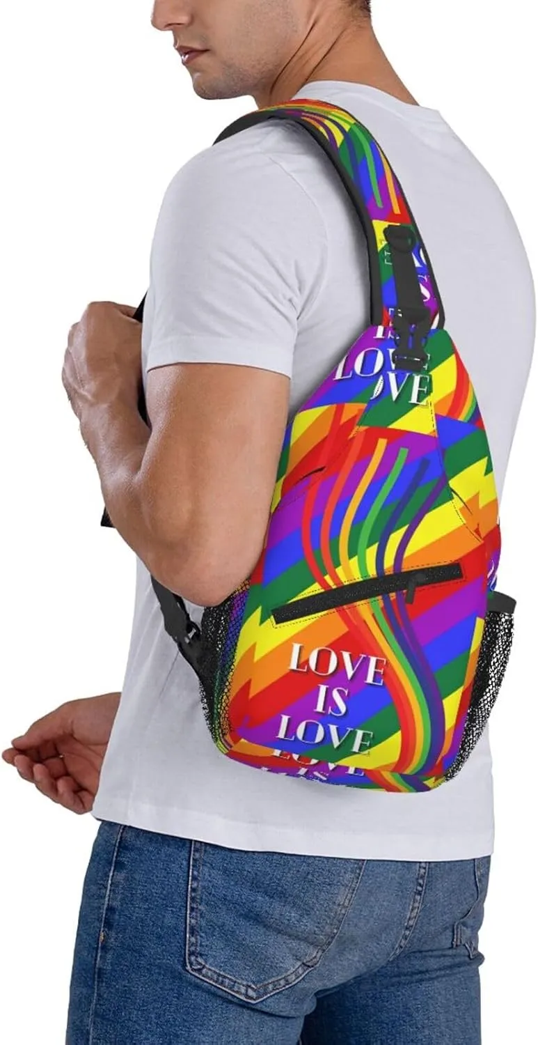 Chest Sling Bag Crossbody Shoulder Backpack Bag Gym Cycling Travel Hiking Daypack Cross Bag